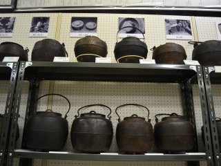 &nbsp;Old iron&nbsp;teapots that were forged locally.