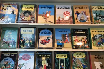 มีหนังสือตินตินเป็นภาษาญี่ปุ่นอยู่มากมาย - เป็นของที่ระลึกเยี่ยมยอด!