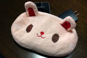 <p>This sweet bunny case holds my Pocket WiFi and comes with me wherever I go.</p>
