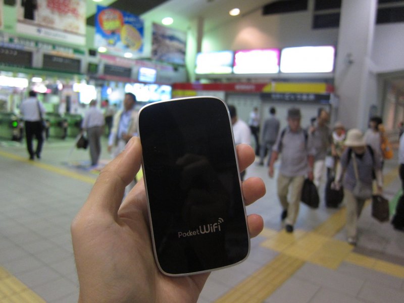 Карманный Wi-Fi на станции JR Акита