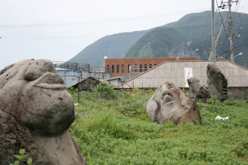 <p>Koga stone statues</p>