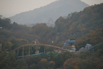 Inuyama castle overlooking Monkey park