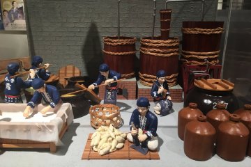 Models show the traditional methods of the ishigura