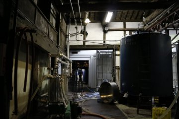 Sake tour at Ozawa Brewery.