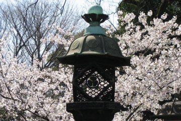 Metal lantern in Ueno