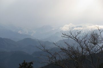 Вид с горы Такао-сан 