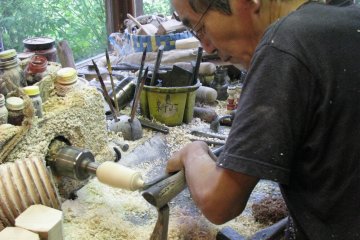A wood master at work