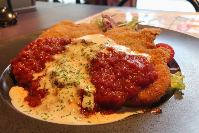 It wouldn\'t be a German restaurant without schnitzel