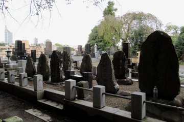 A cemetery in Sendai
