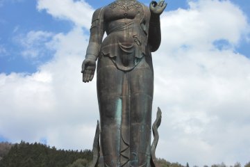 A bronze statue 25 metres tall