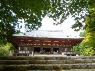 The main hall which houses an image of Yakushi Nyorai, the Buddha of Healing