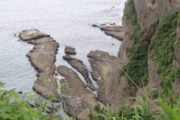 Part of the rocky coast of Enoshima