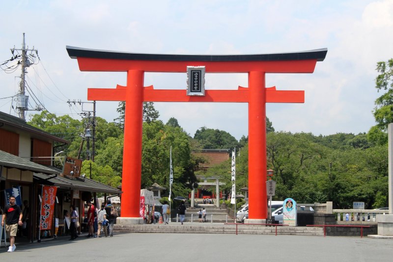 Torii at the entrance