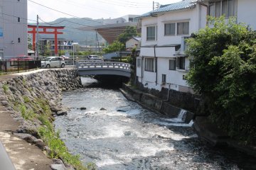 Streamy river of Fujinomiya