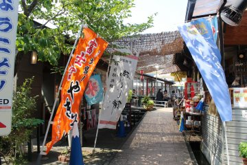 A street filled with restaurants