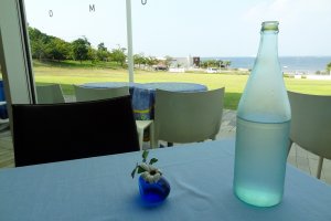Ocean view dining from Acquamare Italian restaurant at Yokosuka Museum of Art