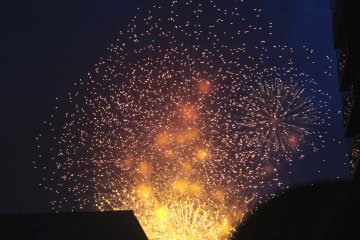 Crackling blasts of fireworks is a summer sound