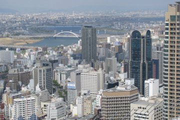 A grand view of Osaka