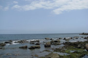 The ocean coast in Ito