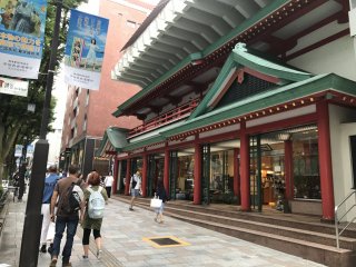 Omotesando's Oriental Bazaar, a souvenir shop that is designed in a unique style amidst stores like Prada, Louis Vuitton, Chanel and more