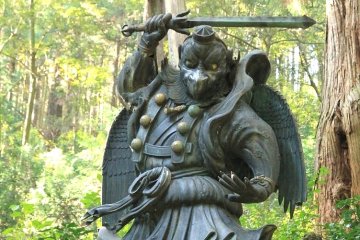 Karasu-tengu is the guardian of mountain shrines