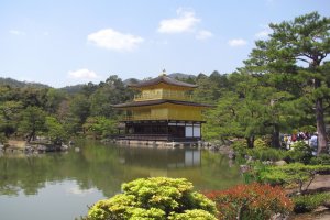 Классический вид храма Кинкакудзи, и единственно возможный