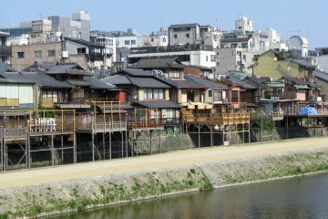Old-fasioned houses along the river