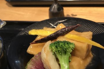 Shojin Ryori cuisine is available at the assembly hall cafe