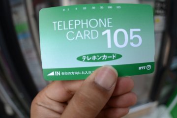 An example of a pre-paid phone card.
