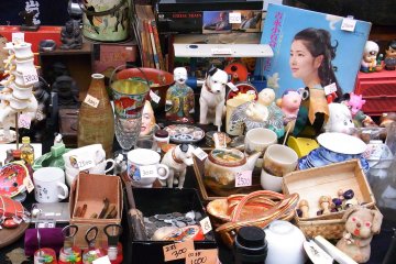 Some of the items available at the Setagaya Boroichi Flea Market