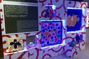 The furoshiki exhibit that was very popular in Paris in 2018