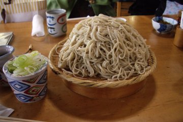 Soba noodles in Chofu City