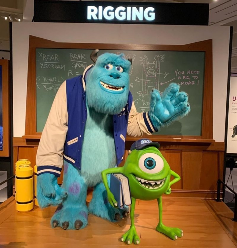 Pixar favorites Sully and Mike from Monsters Inc.