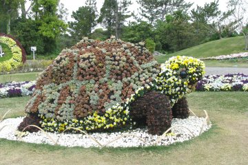 Kame made from flowers