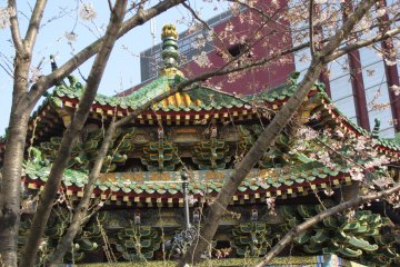 Colors and decor of Chinese buildings are different