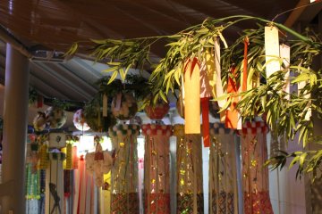 Tanabata decorations