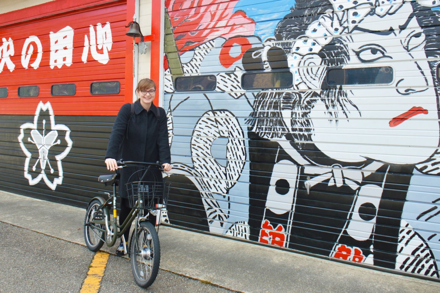 Renting a bike makes it easy to travel around Tsurugi