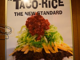 Delicious taco rice is the star of the menu