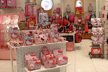 Hello Kitty appears on many girls accessories