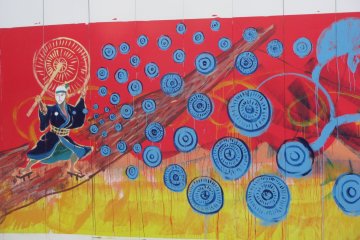 Wall painting in Asakusa
