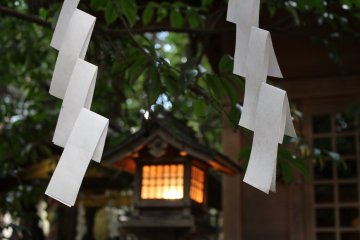 Shinto shrine in the evening