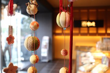 Balls made of Japanese silk