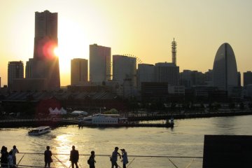 Мягкий закат в Йокогаме