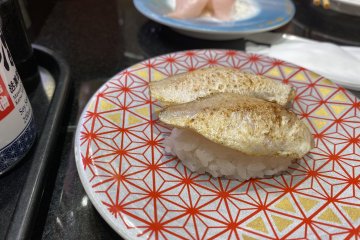 Nodoguro (sea perch), sushi