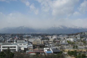 Matsumoto is surrounded by the Hida Mountain Range