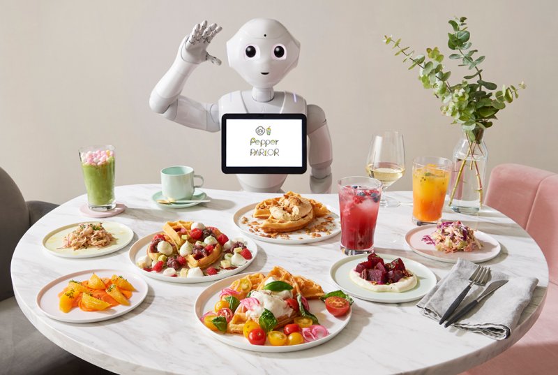 Pepper welcomes you to a waffle Utopia