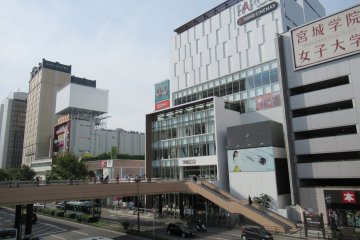 The square in front of the JR Sendai Station