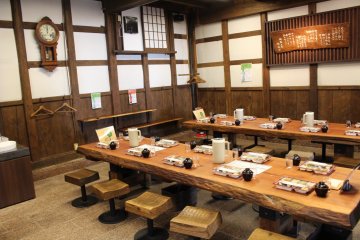 Ishikawa Brewery dining room