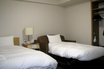 Deluxe room with extra sofa bed
