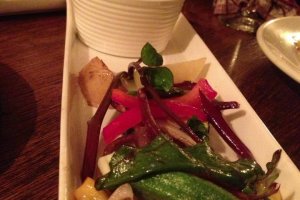 Vegetables with anchovy dip